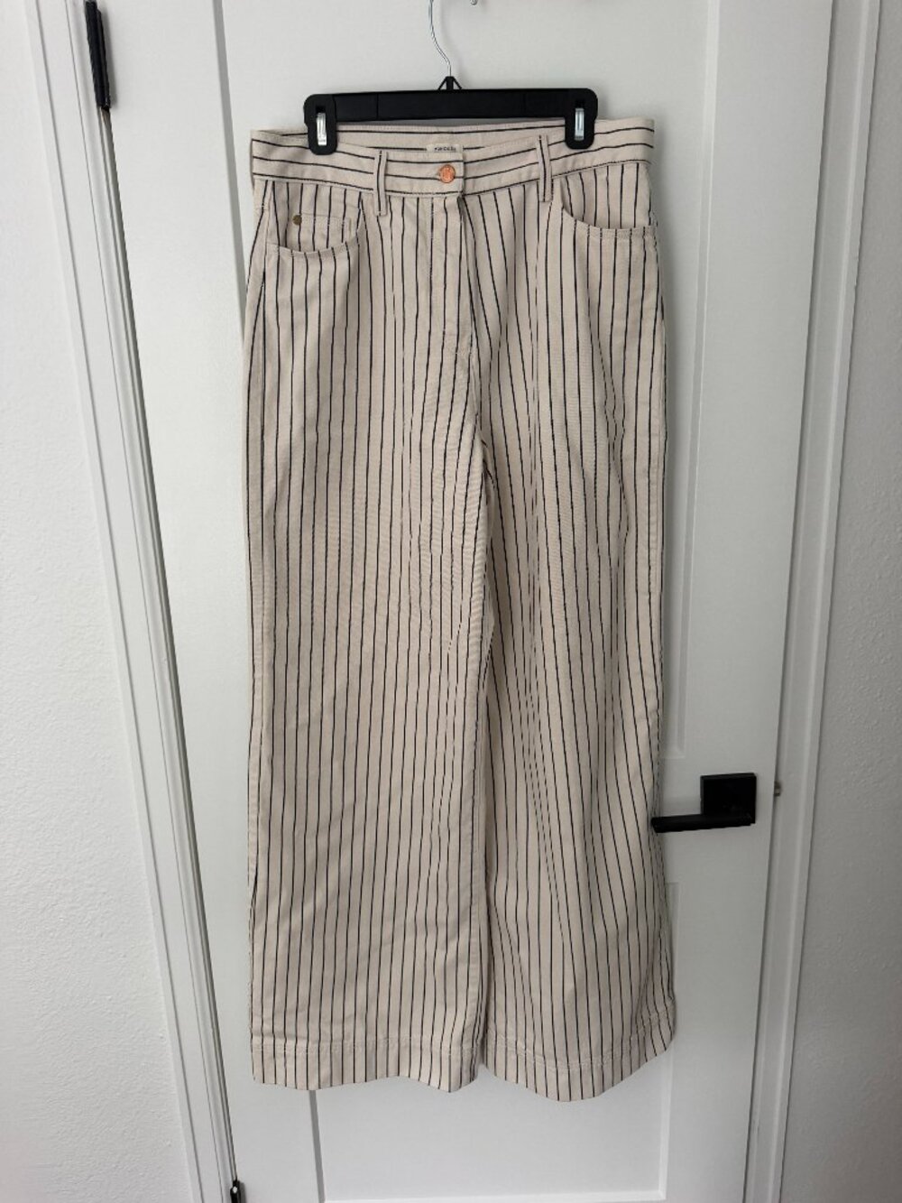Manoush Striped Pants High Rise Wide Leg
